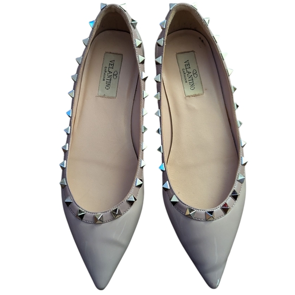 Gold Stud Flats Shoes - Gold Stud Flats